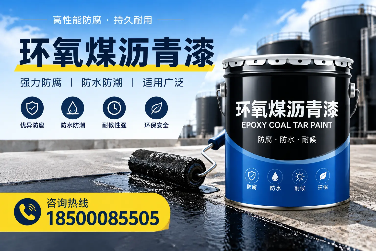 选择环氧煤沥青漆的五大理由,齐齐哈尔客户必知